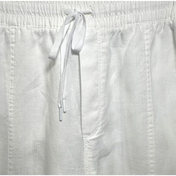 Athleta Retreat Linen High Rise Ankle Pants Size L Tall Size 14 - Picture 6 of 12